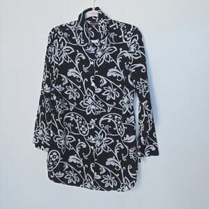 Tommy Bahama Women Button Tunic Top